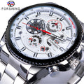 Forsining Men's Automatic Mechanical Watch – Multifunction Waterproof Luxury Skeleton Wristwatch
